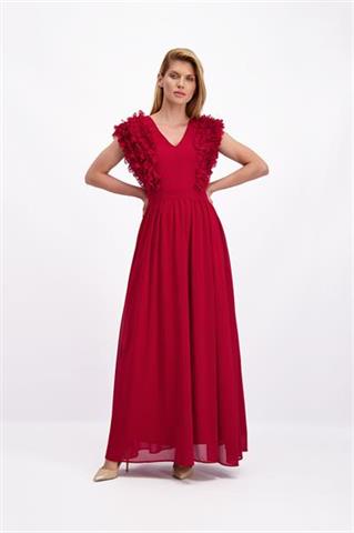 Czerwona sukienka maxi Agnes 85044 - 102201