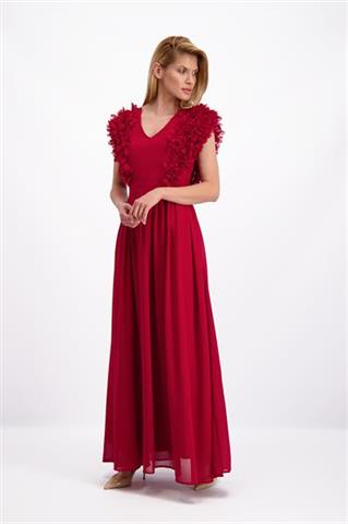 Czerwona sukienka maxi Agnes 85044 - 102211