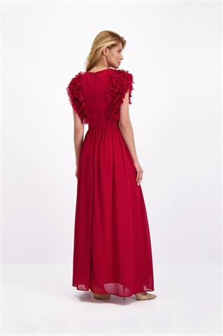 Czerwona sukienka maxi Agnes 85044 - 102221