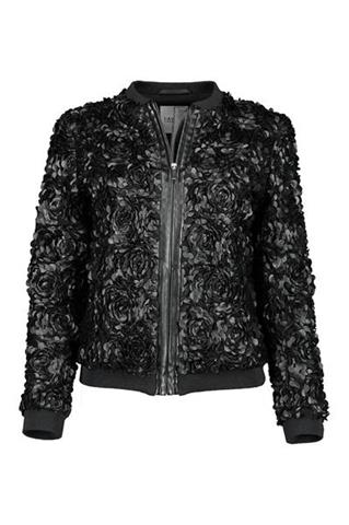 Czarna bomberka damska Aria Rose 84741 - 103051