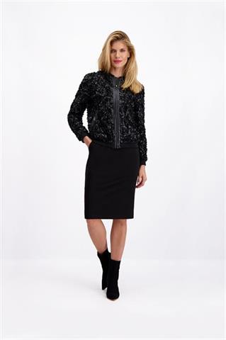Czarna bomberka damska Aria Rose 84741 - 103061