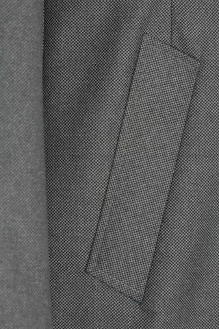 Szary płaszcz męski dwurzędowy Ambrosio Tech 22389 - 107141