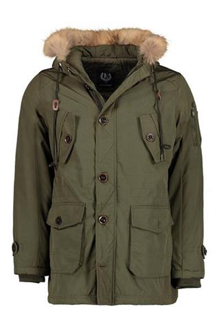 Oliwkowa parka męska 11028 - 113151