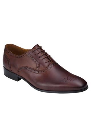 Brązowe męskie buty brogsy 72828 - 11831