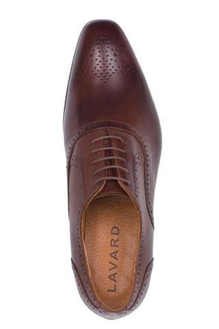 Brązowe męskie buty brogsy 72828 - 11861