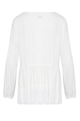 Biała bluzka w stylu boho Megi 84112 - 12371