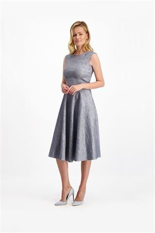 Rozkloszowana sukienka z lnu Lee Ruanda 84955 - 137791