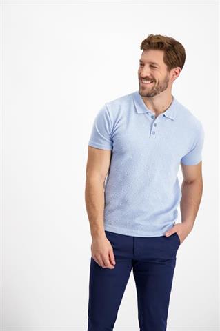 Błękitna koszulka polo 73882 - 138391