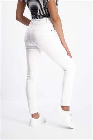 Białe spodnie damskie slim Kora 84692 - 142421