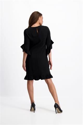 Czarna sukienka z falbanami Juliana 84472 - 143081
