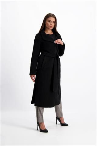 Czarny płaszcz damski Lia Firenze 84787 - 147421