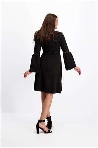 Czarna sukienka z koronką Debora 84470 - 147661