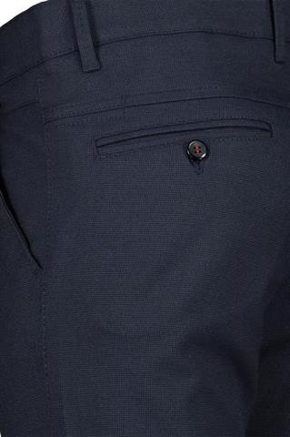 Granatowe spodnie w mikro wzór Chinos Lester 64561 - 149501
