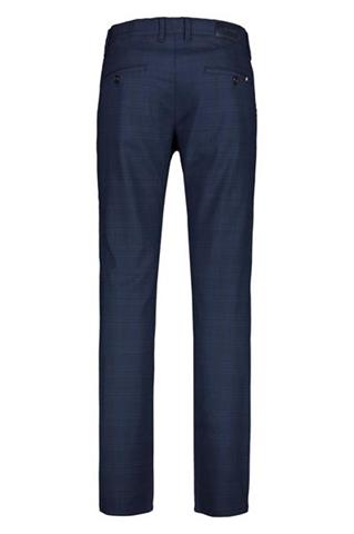 Granatowe spodnie w kratę Chinos Lester 64565 - 149731