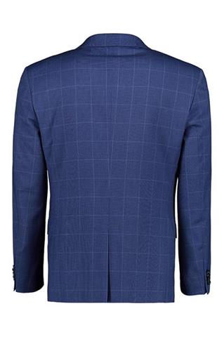 Niebieski garnitur w kratę 3-częściowy 34924 - 150241