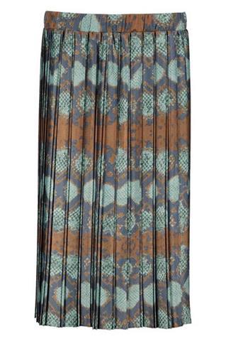 Plisowana spódnica w wężowy print 85094 - 156841