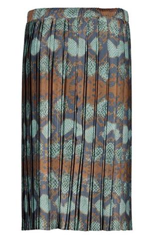 Plisowana spódnica w wężowy print 85094 - 156851