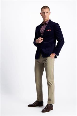 Beżowe spodnie Chinos Luster 64582 - 165841