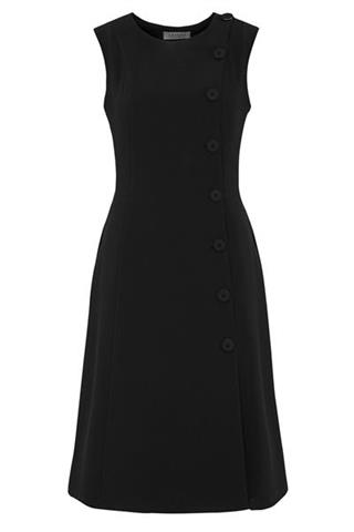Czarna sukienka zapinana na guziki Etta 84444 - 17101