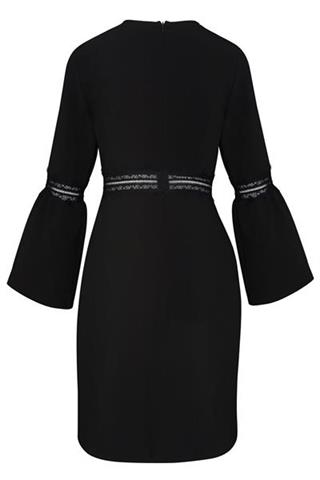 Czarna sukienka z koronką Debora 84470 - 17741