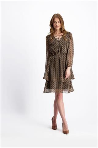 Zwiewna sukienka we wzory Jessi 85427 - 181361