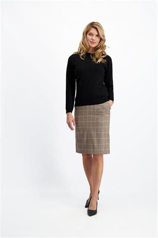 Czarny sweter damski Yoko Kaszmir 85407 - 190601