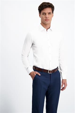 Elegancka biała koszula męska slim fit 93005 - 196351
