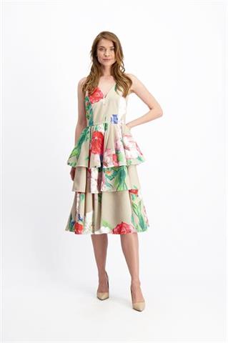 Sukienka koktajlowa w kwiaty Charlotte 84168 - 208961