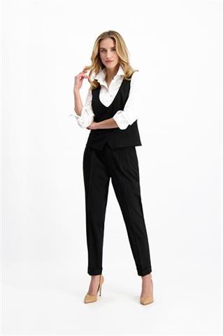 Elegancka czarna kamizelka damska 85459 - 223181