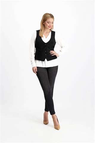 Elegancka czarna kamizelka damska 85459 - 223201