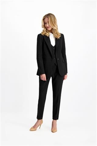 Elegancka czarna kamizelka damska 85459 - 223231