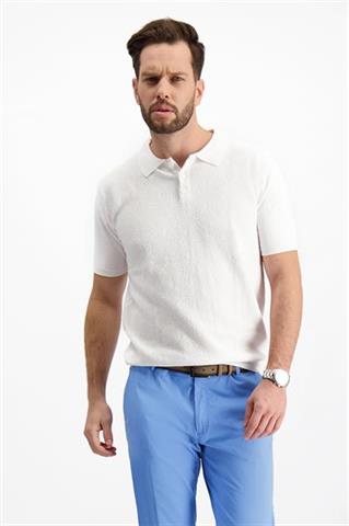 Białe męskie polo 73883 - 234131