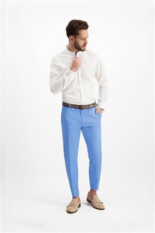 Niebieskie spodnie męskie chinos 60161 - 234211