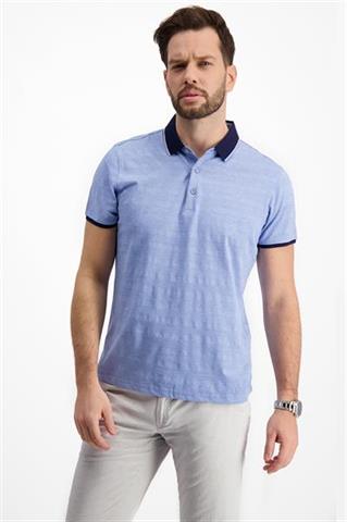 Niebieska koszulka polo męska 73886 - 236851