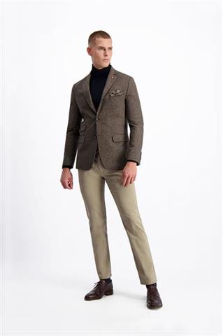 Beżowe spodnie chinos 64582 - 238991