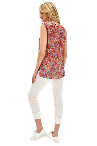 Top damski w kwiatowy wzór 58246 - 274221