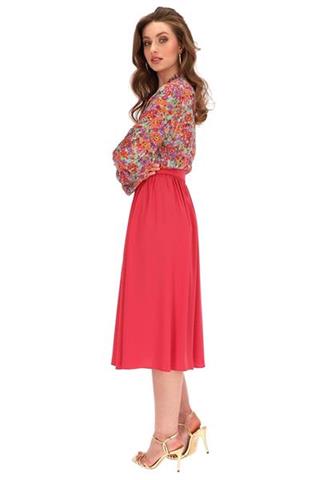 Rozkloszowana spódnica midi z paskiem 58257 - 274671