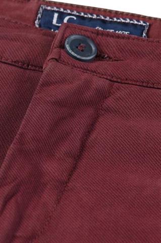Bordowe spodnie Chinos PBT 60121 - 27731