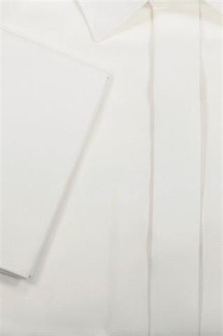 Biała koszula męska ze strukturalnym wzorem 92764 - 278681