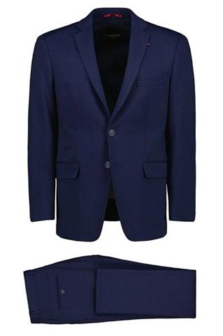Granatowy garnitur w sportowym stylu 34943 - 279311