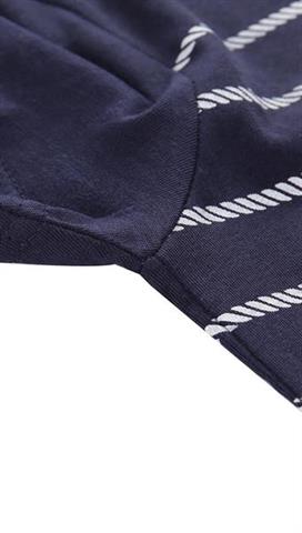 Granatowy t-shirt dziecięcy w marynarskim stylu 58454 - 299341
