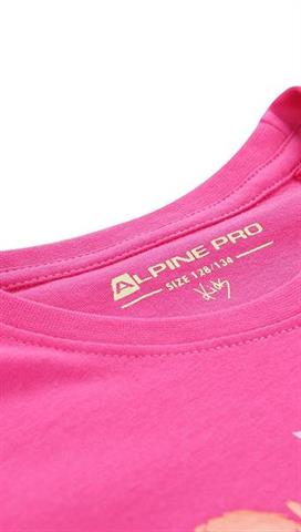 Bawełniany t-shirt dziecięcy w różowym kolorze 58457 - 299761