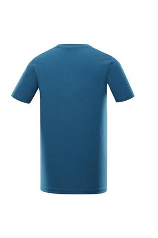 T-shirt męski w morskim odcieniu 58382 - 301331
