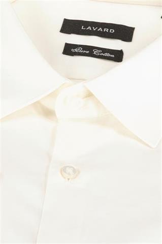 Elegancka koszula męska slim w kolorze écru 92304 - 307881