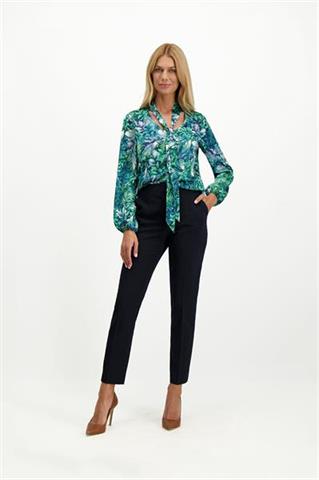 Elegancka bluzka damska ze wzorem liści 85817 - 310911