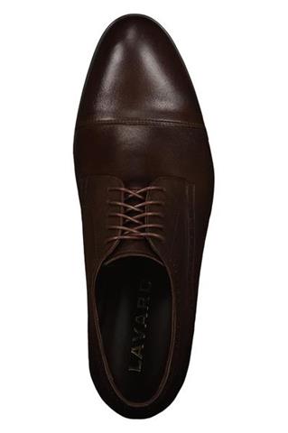 Eleganckie ciemnobrązowe buty męskie 75126 - 327241