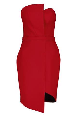 Czerwona sukienka mini 85932 - 329831