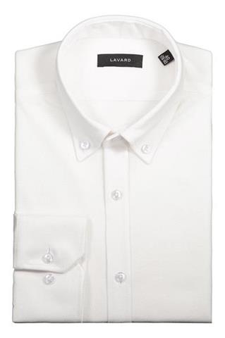 Biała koszula męska Button Down 93239 - 331761