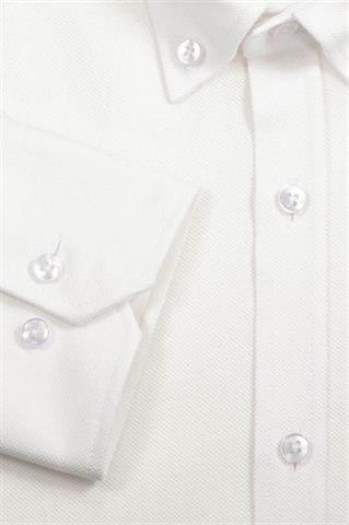 Biała koszula męska Button Down 93239 - 331781