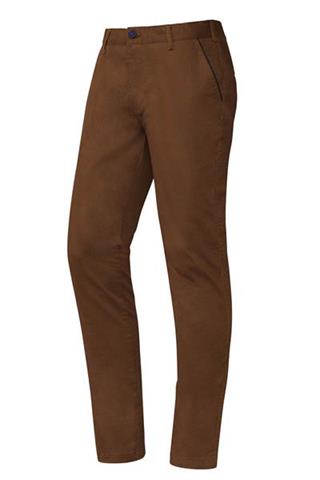 Jasno brązowe spodnie męskie Chinos Print 64600 - 34811